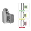 Shower Head with Self Powered Flow Meter, Water and Energy