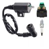 Kawasaki For Kawasaki Bayou 250 2003-2011 Ignition Coil Spark Plug+Starter
