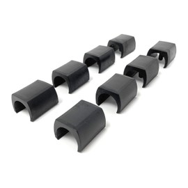 Design61 Clamping Shell Glides Set of 8 Chair Glides Floor Glides Diameter 20-22 mm Silencer Furniture Glides