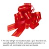 sourcing map 5pcs 4 Inch Large Pull Bow Metallic Red