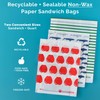 Lunchskins Recyclable & Sealable Paper Sandwich Bags – 100 Count