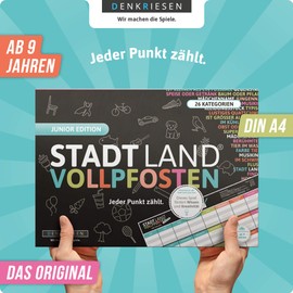 Denkriesen Stadtland VOLLPFOSTEN® Junior Edition, For Children and Teenagers, Poster Sheets [German Language Addition]