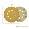 SPEEDWOX 100 Pcs 5 Inches 8 Hole Sanding Discs 220