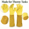Long Thorn Resistant Rose Pruning Gloves – Breathable Garden Gauntlet