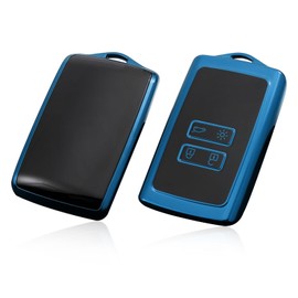 GAFAT 2020-2025 Renaul-t Clio 5/Captur 2/Megane E-Tech/Austral/Arkana/Zoe Key Case, 2016-2024 Clio 4/Megane 4/Kadjar/Koleos Protective Case, Key Case, TPU Silica Gel (Blue)