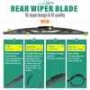 24" 21" 18" Windshield Wiper Blades Replacement for Acura MDX