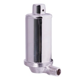 Midline Valve 6J3I4 Steam Radiator Air Vent; Heat Regulator Valve; Angle Mount; 1/8 in. MIP; Chrome Plated Steel