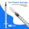 24pcs 1ml Colostrum Syringe Plastic Syringe Lab Syringes Individually Packed