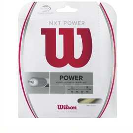 Wilson NXT Power 18 Gauge Natural Color Multifilament Tennis String 2-Pack (2 Sets Per Order)
