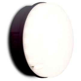 Luceco LED Mosi Bulkhead Round 200 mm 735LM 7W IP65 4000K Black Standard