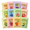 Paquete De 12 Mascarillas Faciales De Frutas Para Niños, Mas