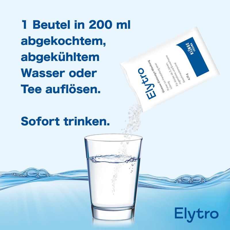Elytro, 10 Sachets Glucose Blend Acute Diarrhoea Quick Compensation for
