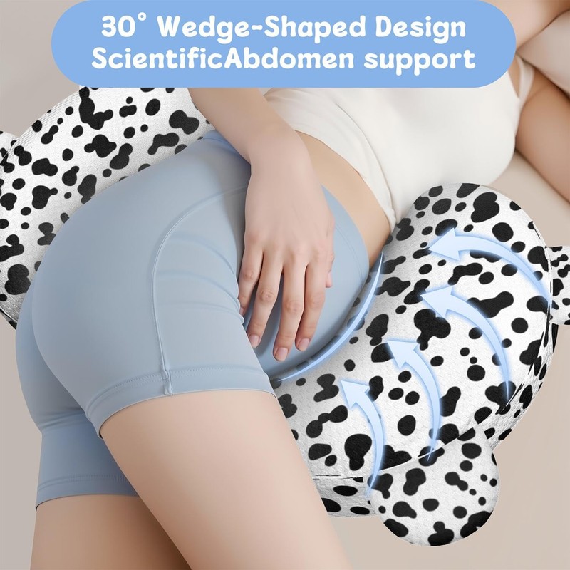 Pregnancy Pillow for Sleeping,Maternity Pillow with Cooling,Maternity Support for Back