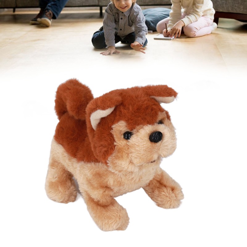 Electronic Dog Toy Children German Shepherd Barking Walking Interactive Plush