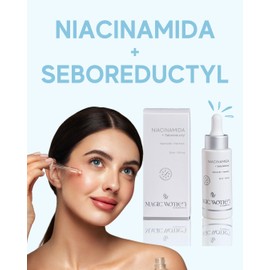 Suero Facial De Niacinamida Al 5% – Minimizador De Poros Con Vitamina B5 Y E – Tratamiento Iluminador Y De Control De Grasa Para Una Piel Más Suave – 30 Ml