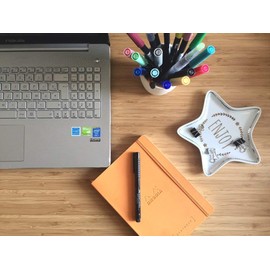 Rhodia Rhodiarama 117701C Notebook with Soft Cover DIN A4+ Format 220 x 297 mm 80 Sheets Micro-Perforated Lined with Elastic Band Bookmark and Stretchable Inner Pocket