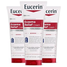 Eucerin Eczema Relief Body Creme, 8 Ounce (Pack of 3)                                                                                                 