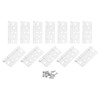 sourcing map 12Pcs 3x1.4 Inch Door Hinges Non-Mortise No Noise