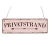Interluxe Wooden Sign Shabby Vintage Private Beach Miami Beach Feeling
