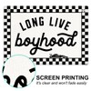 Long Live Boyhood Banner Boy Room Decor, Banner Flag 28.5x20