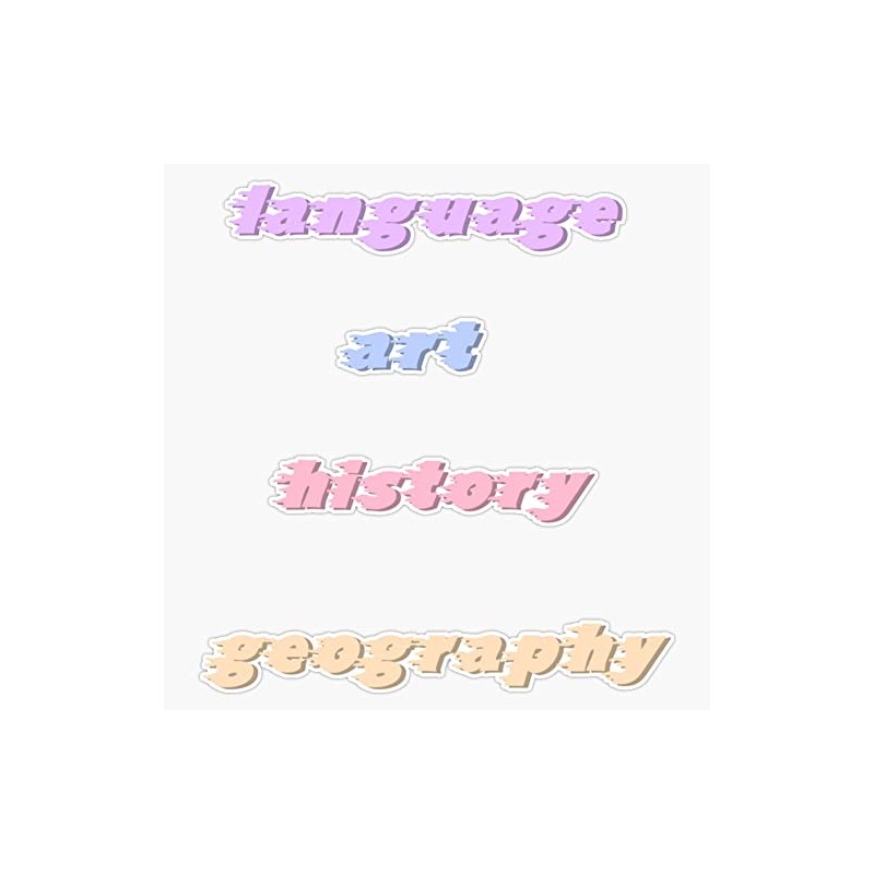 Magnet Colourful Creative School Subject Folder Labels Magnetic Vinyl Sticker