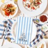 100 Pcs Seashell Christmas Tree Guest Napkins Watercolor Summer Stripe