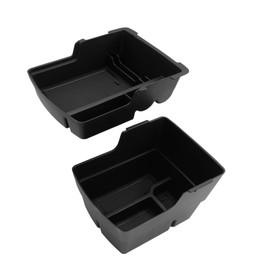 CDEFG Double Layer Armrest Storage Box for Hyundai Kona 2024 2025 Center Console Organizer Tray - 2Pcs