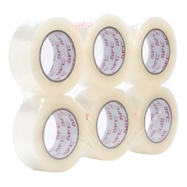 Cinta De Empaque Transparente 48mmx150metros Kit 6 Pzas Transparente Embalaje
