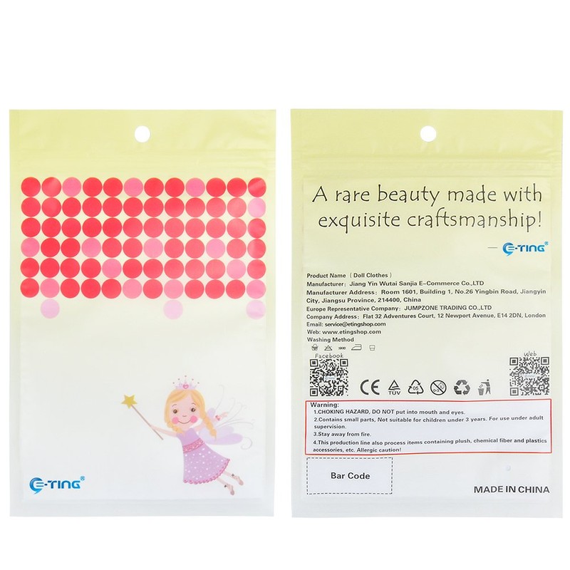 E-TING Sleeping Bag Christmas Accessory for elf Doll (Red Plaid)