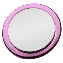 Zadro 5X Two-Sided Acrylic Compact Mirror, 4-Inch, Pink