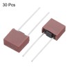 sourcing map 30Pcs DIP Mounted Miniature Square Slow Blow Micro