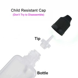 XIAONAN 20 Pcs 60ml LDPE Plastics Dropper Bottle Refillable Empty Plastic Squeezable Eye Liquid Bottle (Bottles + Caps + Tips+4 Funnel +label)