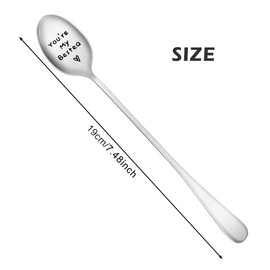 Engraved You're My Bestea Coffee Spoon - Perfect Friendship Gift for Women, Ideal for Christmas or Birthday Celebrations