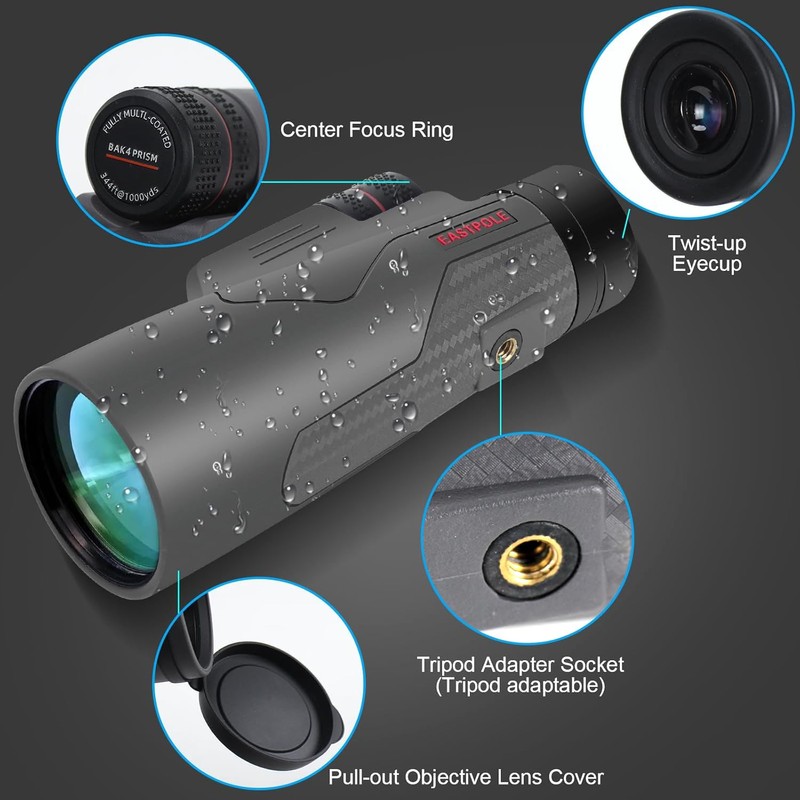 Monocular 15 x 56 Telescope for Bird Watching Hiking Camping