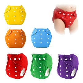 Pañales Ecológicos Reutilizables Pack 6 + 6 Insertos Bluelander Ajustables