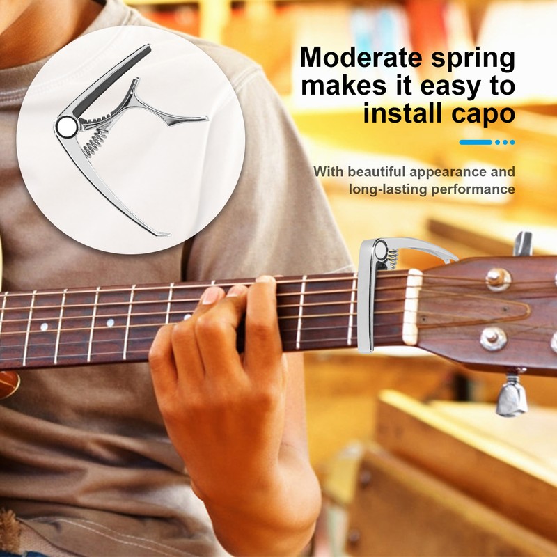 Guitar Capo 2 in 1 Zinc Alloy Multifunctional Professional Musical