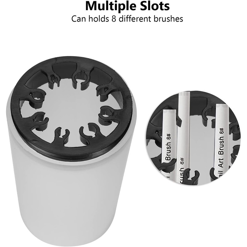 Taza Limpiadora de Brochas para Decoración de Uñas, Soporte para