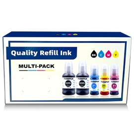 Tiampuk 5-Pack Compatible 31/32XL Ink Bottle Refill Kit – an Economical Printing Solution for Multiple Mainstream Inkjet Printers