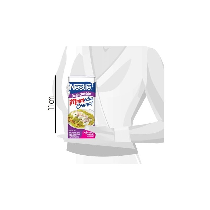 Nestle Media Crema Deslactosada 190