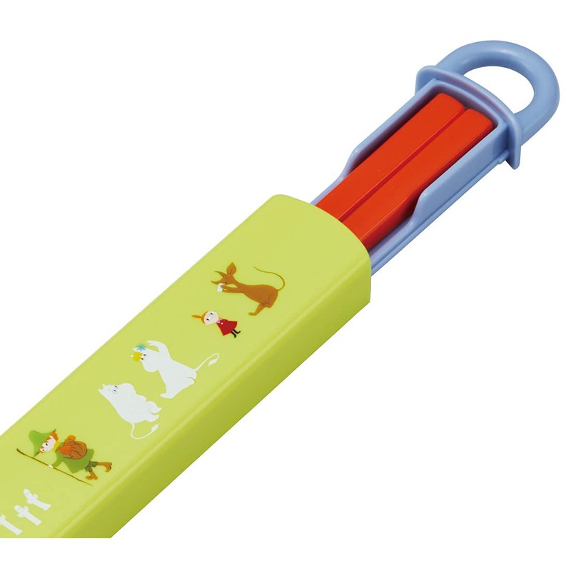 Skater ABS2AMAG-A Children's Antibacterial Slide Chopsticks Case Set, Moomin, Made