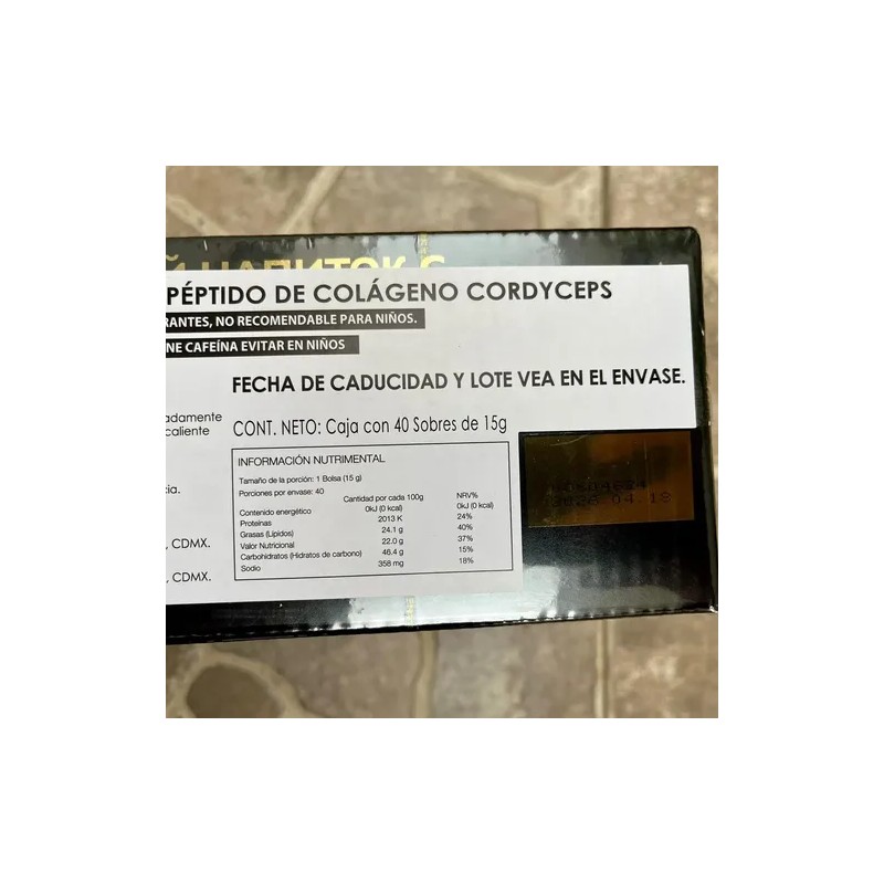 Café Instantáneo Foherb Whieda Cordyceps Peptido Colageno