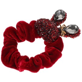 TOVINANNA Cute Rabbit Shape Rhinestone Scrunchies for Women Sparkly Hair Accessories for Hair Tie Unique Cultural Design for Everyday Wear