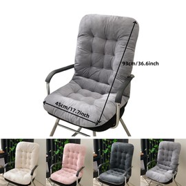 UNWAAT Rocking Chair Cushions High Back Patio Cushion Non-Slip Bottom Tufted Seat Pads with Ties Office Chair Pads Seat Cushion