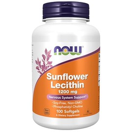 NOW Sunflower Lecithin 1200 mg,100 Softgels