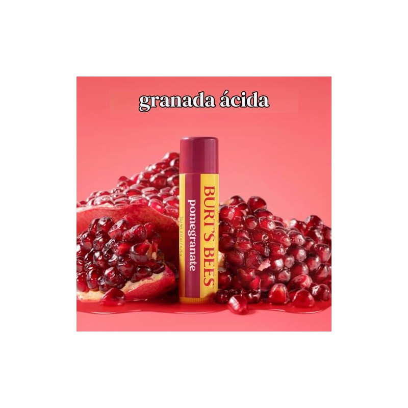 Burt's Bees Moisturizing Lip Balm, Pomegranate With Beeswax And Fruit