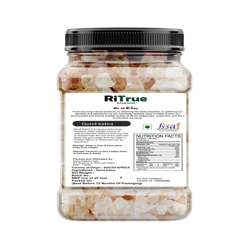 Ritrue Superfoods - Gond Katira Pure (Edible Gum) - 300