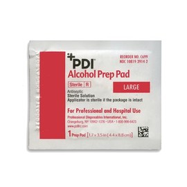 Almohadillas de preparación para alcohol, almohadilla grande de alta calidad de 1.7 x 3.5 pulgadas, antiséptico estéril, almohadilla de preparación pa