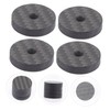 jojofuny 12pcs Carbon Fiber Speaker Isolation Pads Shockproof Feet for