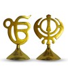 Castel Royale Sikh Religious Symbol IK ONKAR & Khanda Showpiece