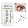 Masscaku Extensión De Pestañas Espigas A Shape Individuales